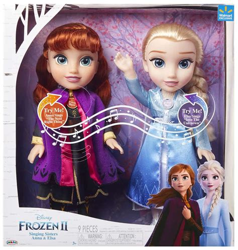 Disney Frozen Singing Sisters Anna Elsa Exclusive Doll Pack With Sound Damaged Package