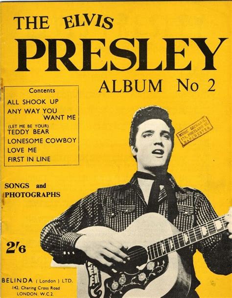 The Elvis Presley Album Of Juke Box Favourites No 2 Songs And