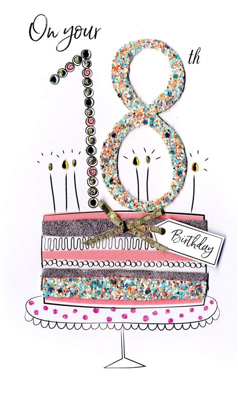Whether it's the black how many of your favorite anime characters were born in march? Female On Your 18th Birthday Greeting Card Hand-Finished ...