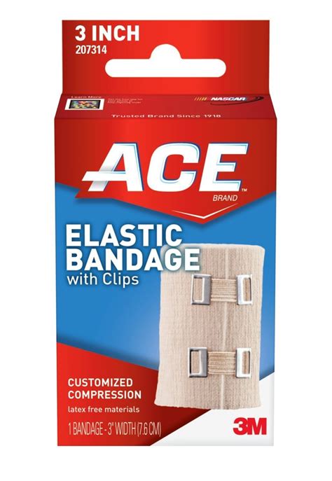 Ace 3″ Elastic Bandage With Clips