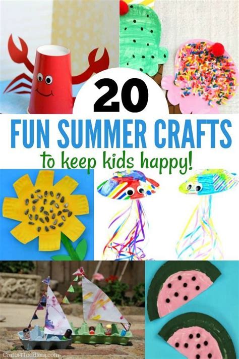 These Fun Summer Crafts Are Sure To Keep Both Toddlers And Older Kids