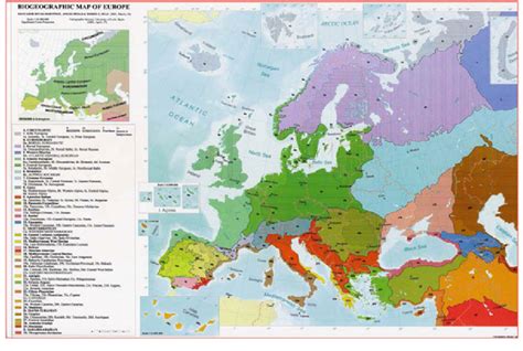 Biogeographical Map Of Europe With The Regions And Provinces 39
