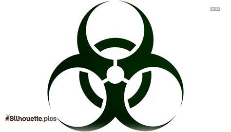 Toxic Symbol Silhouette Vector Clipart Images Pictures