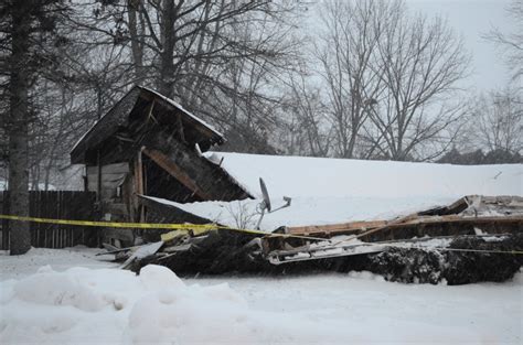 House Collapses Under Snow
