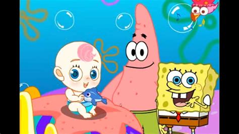 Spongebob And Patrick Babysit ♥ Spongebob Baby Care And Dressup Games ♥