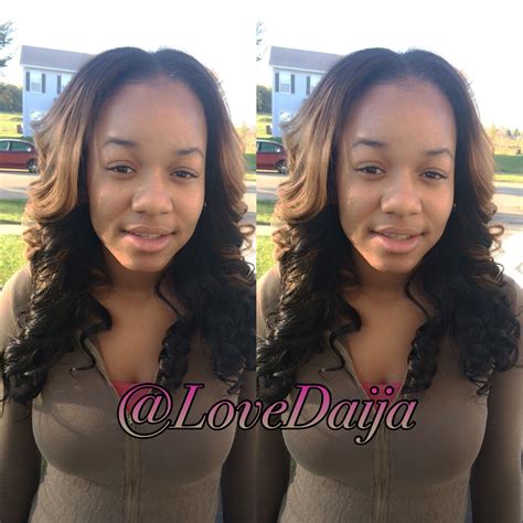 Natural Middle Part Sew In Shared By Daija Walton Sew In
