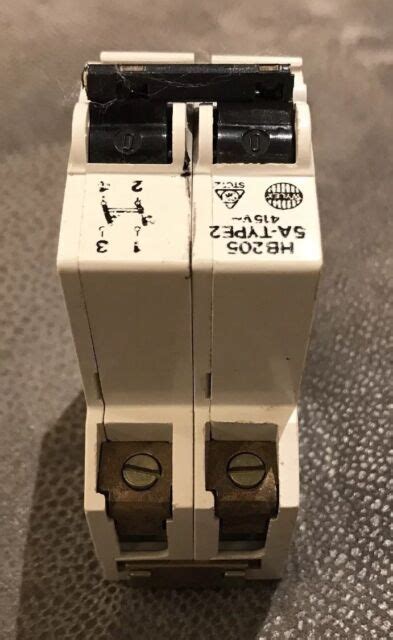 Double Pole Mcb Circuit Breaker Type Old Type Wylex Stotz HB A V For Sale Online