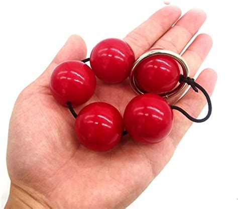 5 red pearl beads anal plug big ball anus beads butt plug lesbian gay sex toys