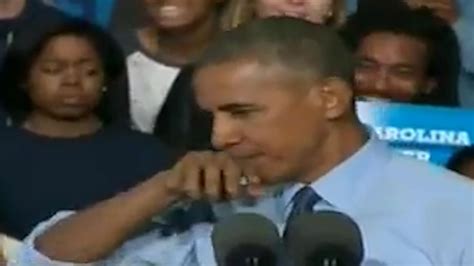 President Obama Responds To Absurd Demonic Claims By Sniffing Himself