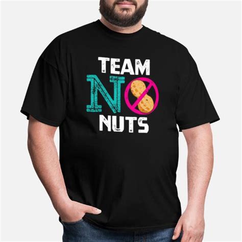 Team No Nuts Funny Gender Reveal Party Novelty Mens T Shirt