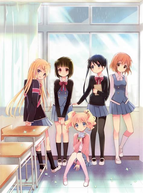 Kujou Karen Alice Cartelet Komichi Aya Oomiya Shinobu And Inokuma Youko Kin Iro Mosaic