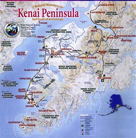 Map Of Kenai Peninsula Alaska Cities And Towns Map