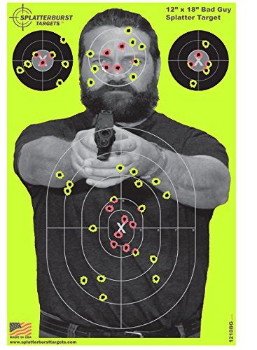 Buy Splatterburst Targets 12 X18 Inch Bad Guy Reactive Shooting