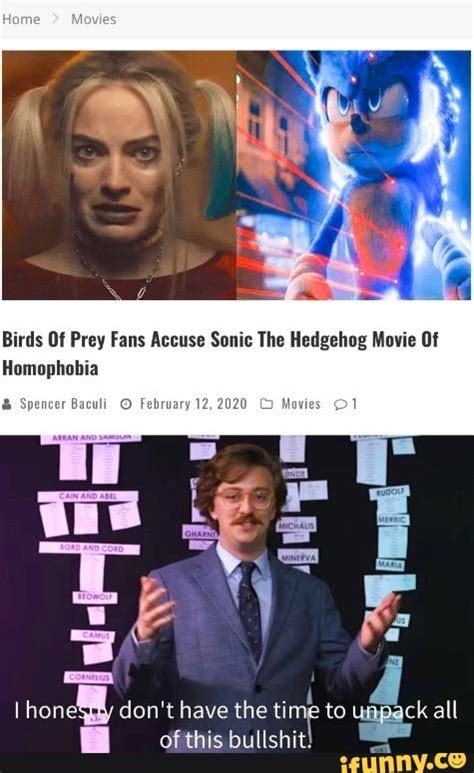 Birds Of Prey Fans Accuse Sonic The Hedgehog Movie Of Homophobia