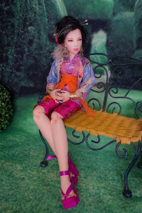 Kira A Japanese Ooak Japanese Lady Art Doll Retro Lady Doll 23 Tall Cjdbjd Lady Art Doll