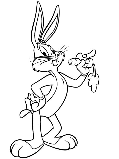 Dibujos De Bugs Bunny Bebe Para Colorear Pintar E Imprimir Gratis