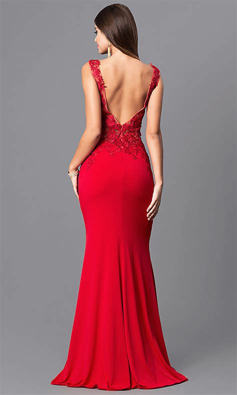 Raise the temps in this red dress edit. JVNX by Jovani Red Prom Dress with Lace - PromGirl