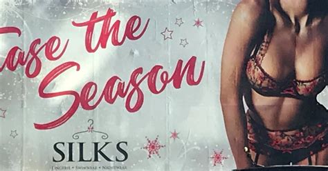 Sexually Suggestive Tease The Season Christmas Lingerie Advert Banned