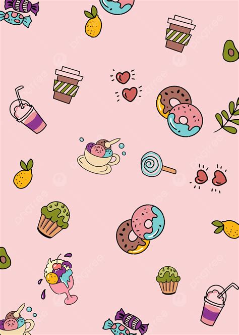 Pink Dessert Cute Background Wallpaper Image For Free Download Pngtree