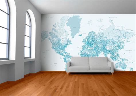 World Map Wallpaper World Map Mural Map Wall Mural Map Murals World