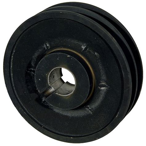 4875 Diam 1 Bore 2 Groove Pulley 12 Belt Finished Bore Pulleys