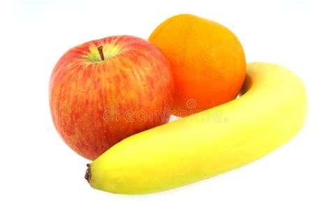 Banana Apple And Orange Stock Image Image Of Mixture 2762813