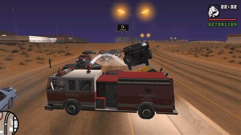 Holding Up Traffic In A Fire Truck Gta San Andreas Youtube
