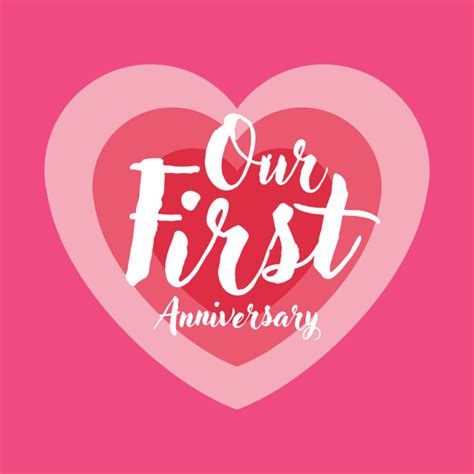 Our First Anniversary Love Anniversary T Shirt Teepublic