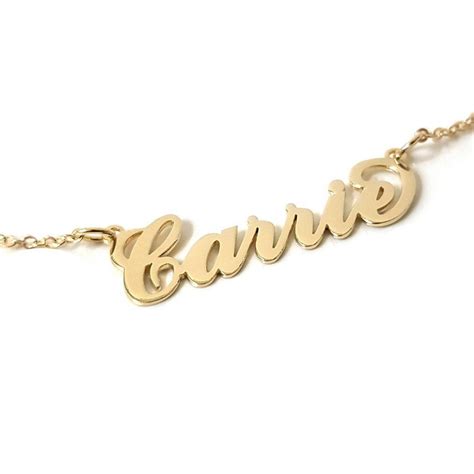 buy carrie necklace gold personalized carrie name necklace online custom name necklace
