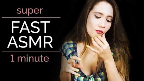 Fast Asmr One Minute And My Best Sounds Compilation Asmr With Sasha Youtube