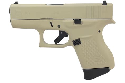 Glock 43 9mm Desert Sand Single Stack Pistol Sportsmans Outdoor