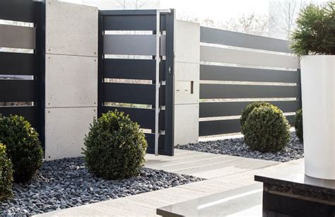 Nowoczesne Ogrodzenie Shades Of Grey Furtka House Gate Design