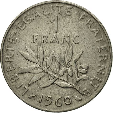 #524658 Monnaie, France, Semeuse, Franc, 1960, Paris, TB, Nickel, KM