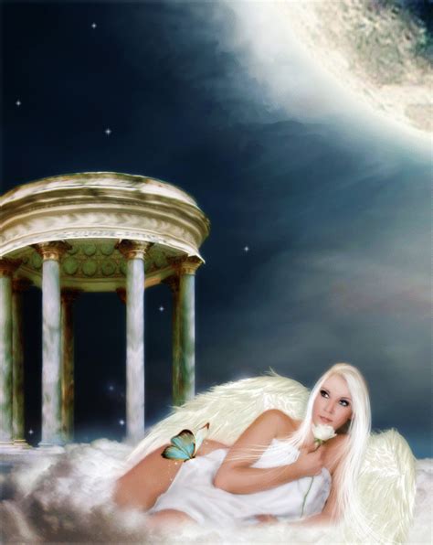 ʜᴀᴅᴀᴄᴀʀᴏʟɪɴᴀ S The Fallen Angel My Fantasy World White Angel Rose Photos  Animé