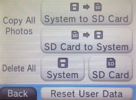 Maybe you would like to learn more about one of these? In the Delete All option in the bottom, select if you want to delete all photos in the SD Card ...