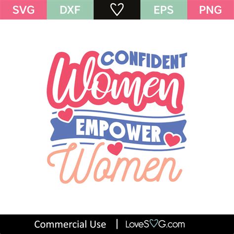 Confident Women Empower Women Svg Cut File