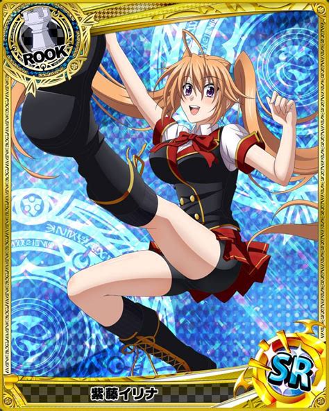 Shidou Irina High School Dxd Black Legwear Official Art 10s 1girl Argyle Argyle