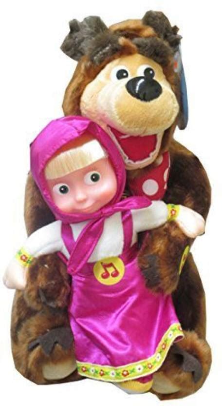 Multi Pulti Masha And The Bear Set Russian Talking Toy Popular Cartoon Character From Masha And