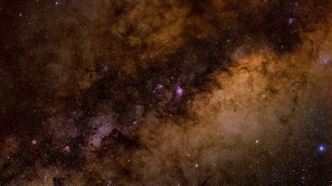 Download Wallpaper 3840x2160 Stars Nebula Space Galaxy Brown