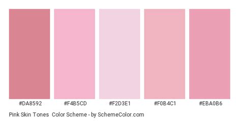 Pink Skin Tones Color Scheme Pink