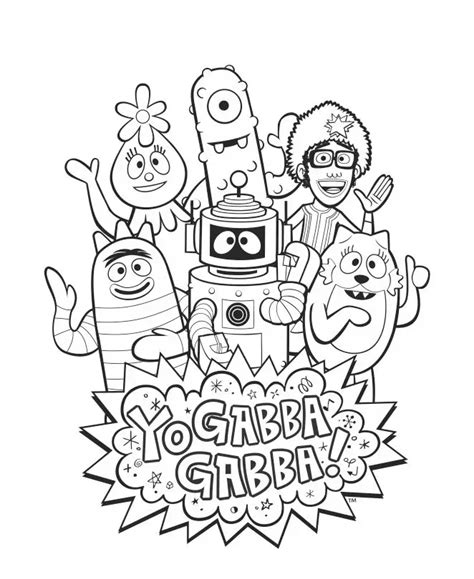 Imagenes De Yo Gabba Gabba Para Colorear