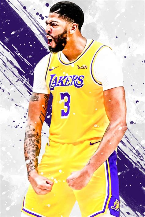Anthony Davis Los Angeles Lakers Poster Print Sports Art Etsy
