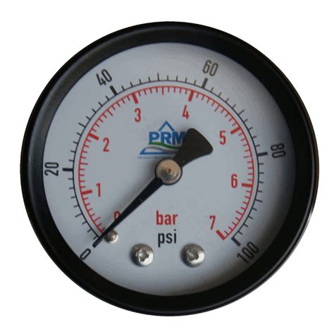 0 100 Psi Pressure Gauge 2 Inch Steel Case Brass Prm Filtration