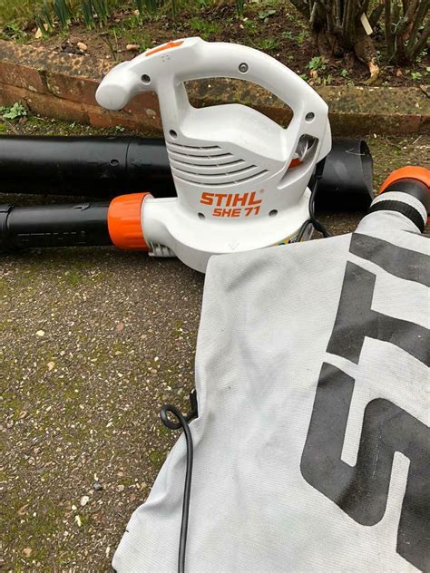 The mix of the gas and oil should be done in a small gas can, by pouring the gas. Stihl Leaf Blower and Vacuum | in Exmouth, Devon | Gumtree