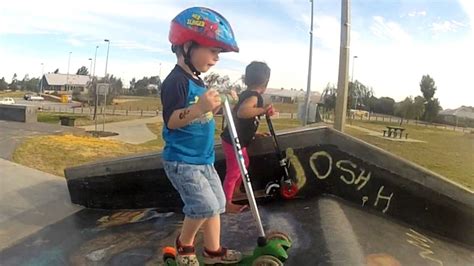 Scooter At Skate Park Filmed With A Go Pro Hero 2 Youtube