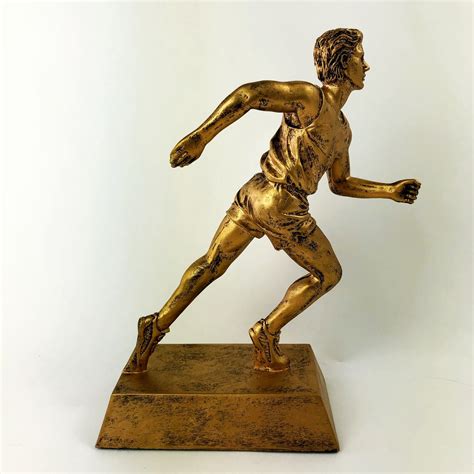 Gold Resin Runner Trophy By Athletic Awards