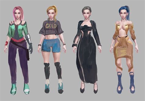 Artstation Cyberpunk 2077 Fashion Concept Art Vlrengbr