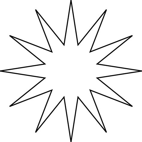 Printable Moravian Star Template