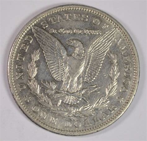 1890 Cc Morgan Silver Dollar Au Tailbar Rare