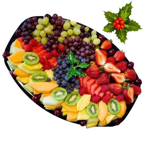A Christmas Fruit Platter Made Fresh Daily In House